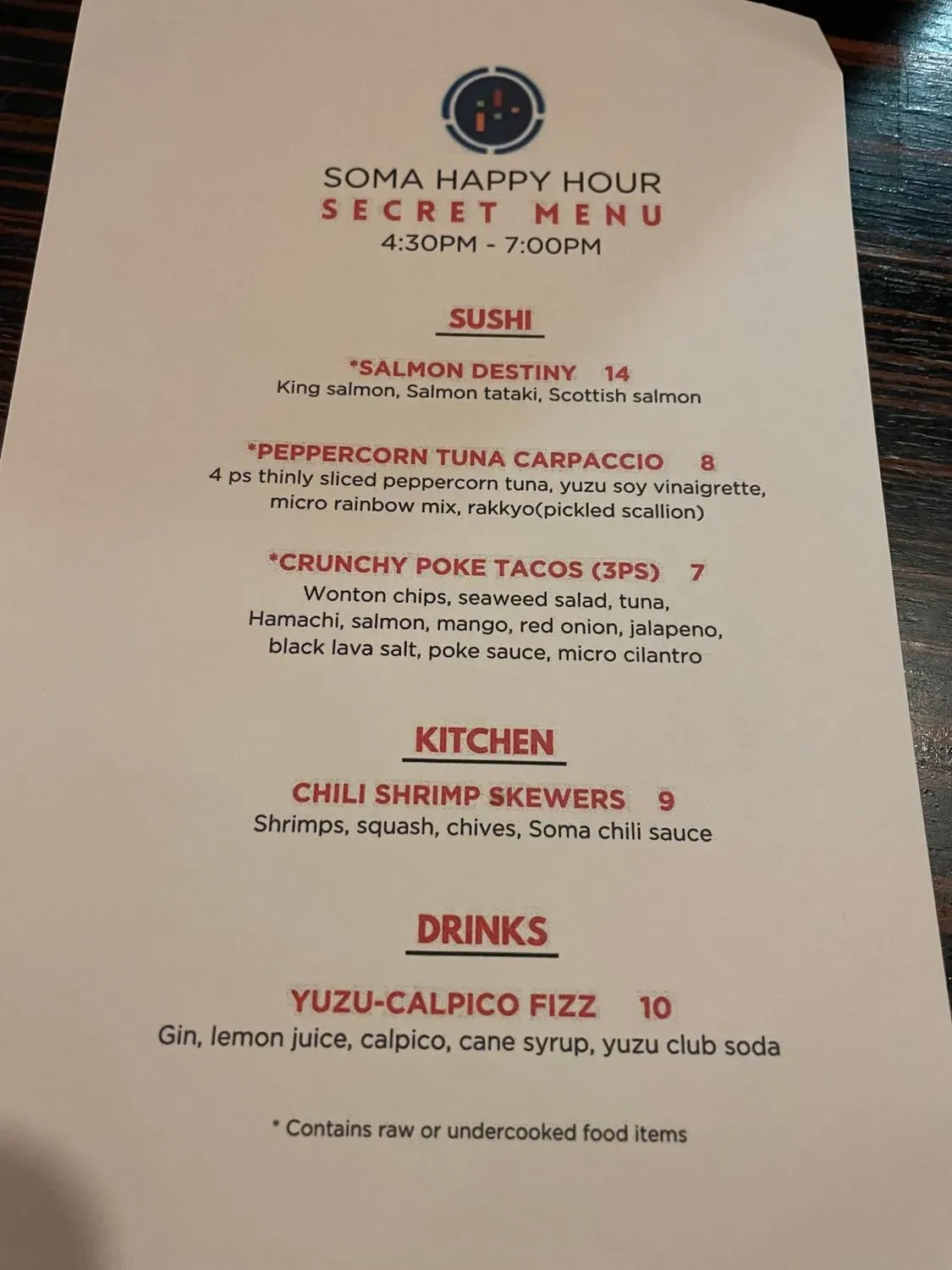 Menu 6