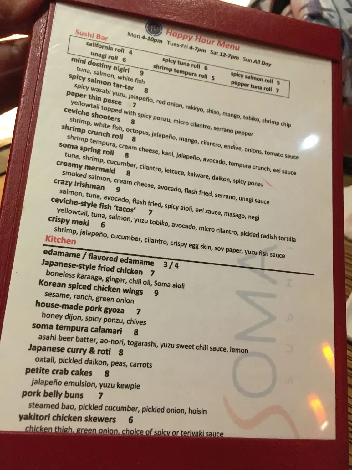 Menu 6