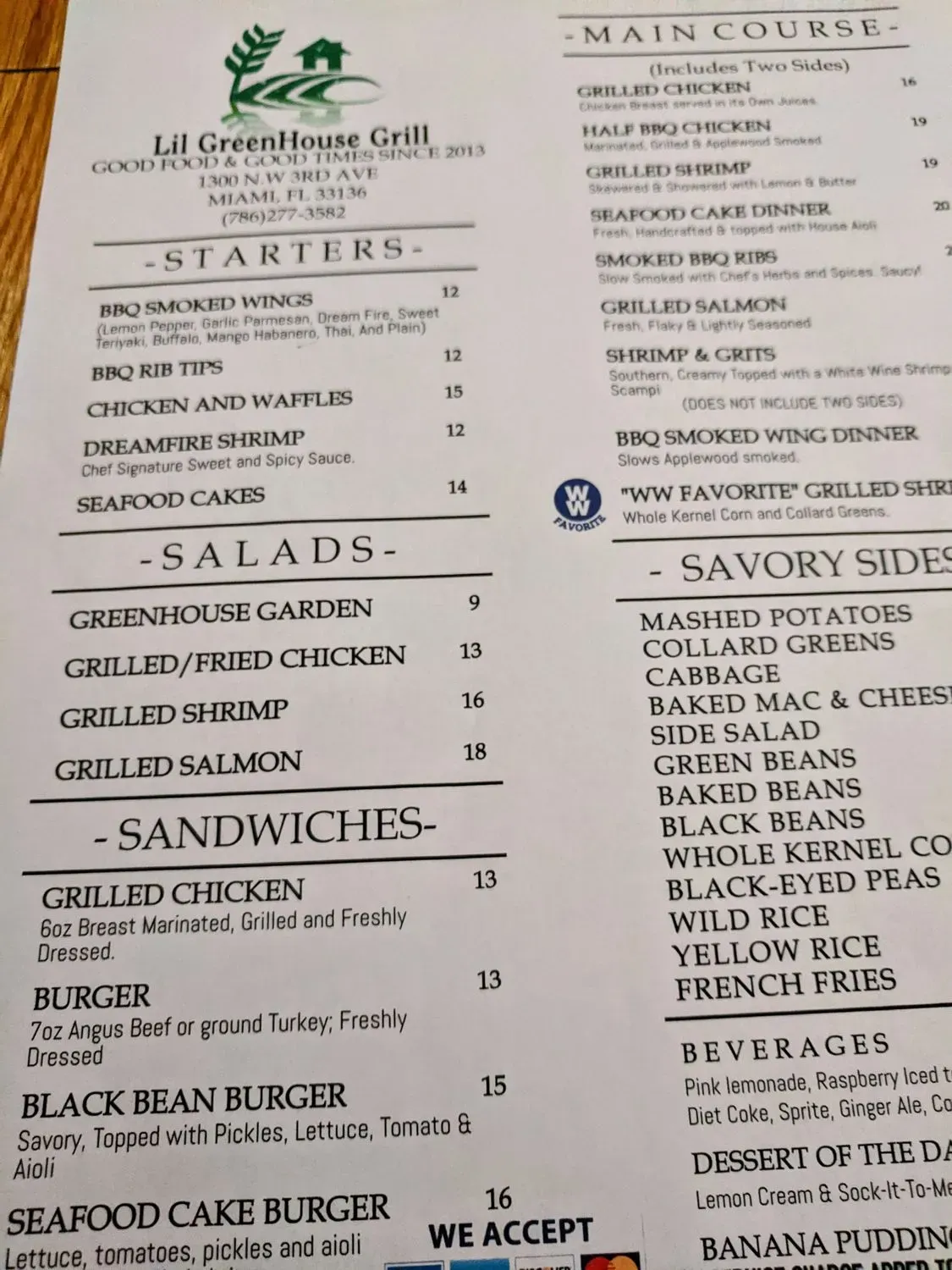 Menu 5