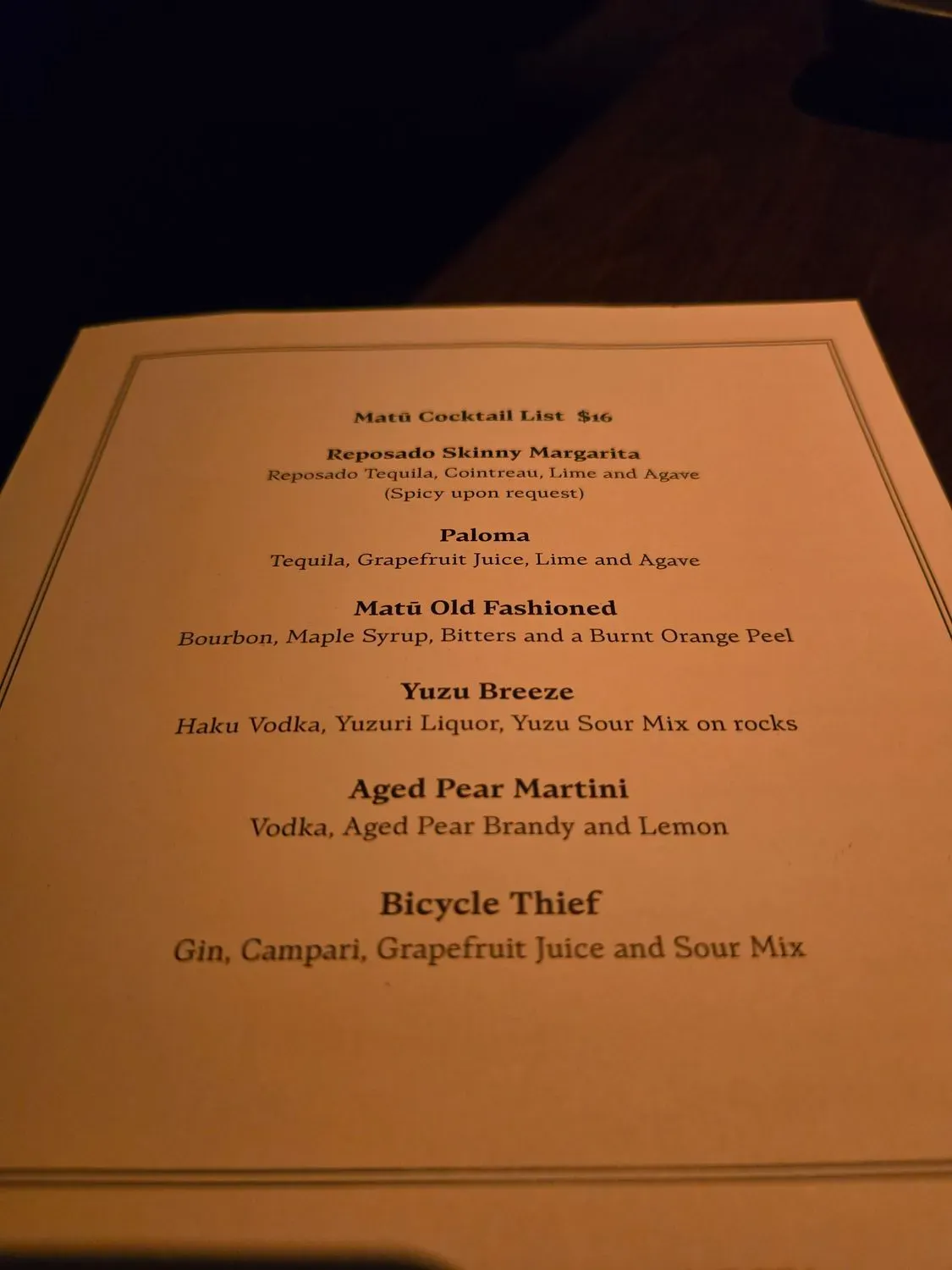 Menu 6