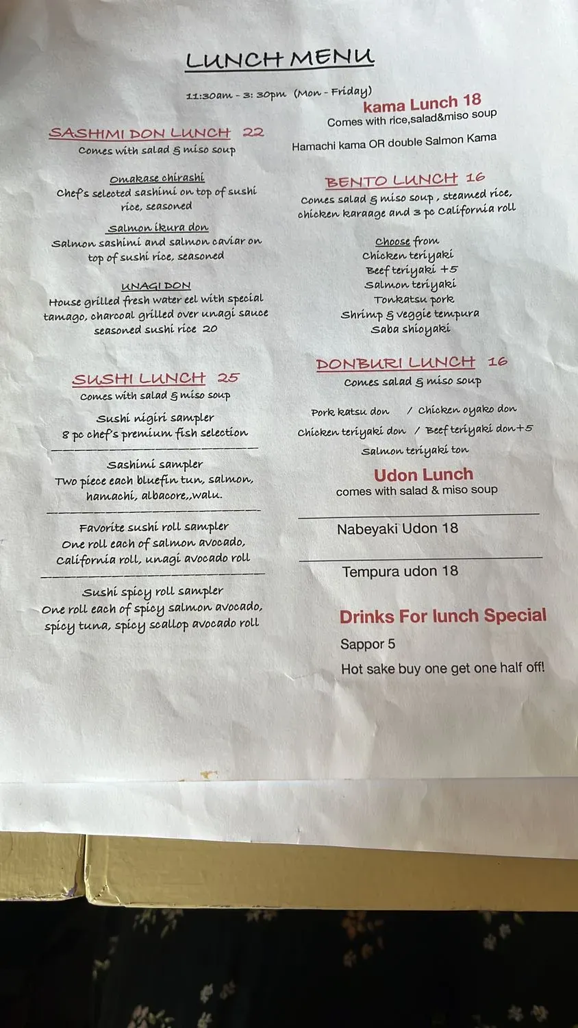 Menu 6