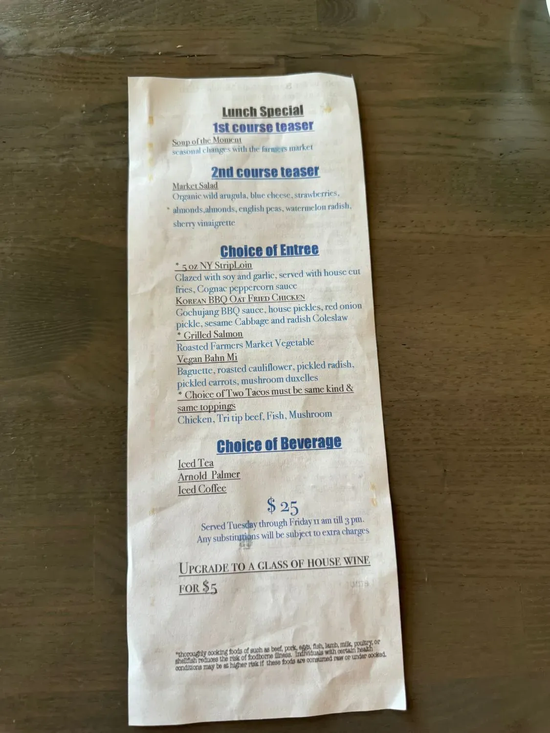 Menu 5