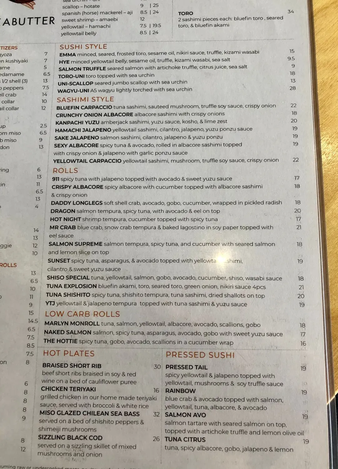 Menu 4