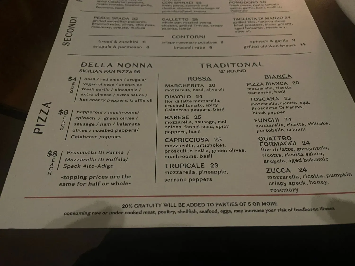 Menu 5