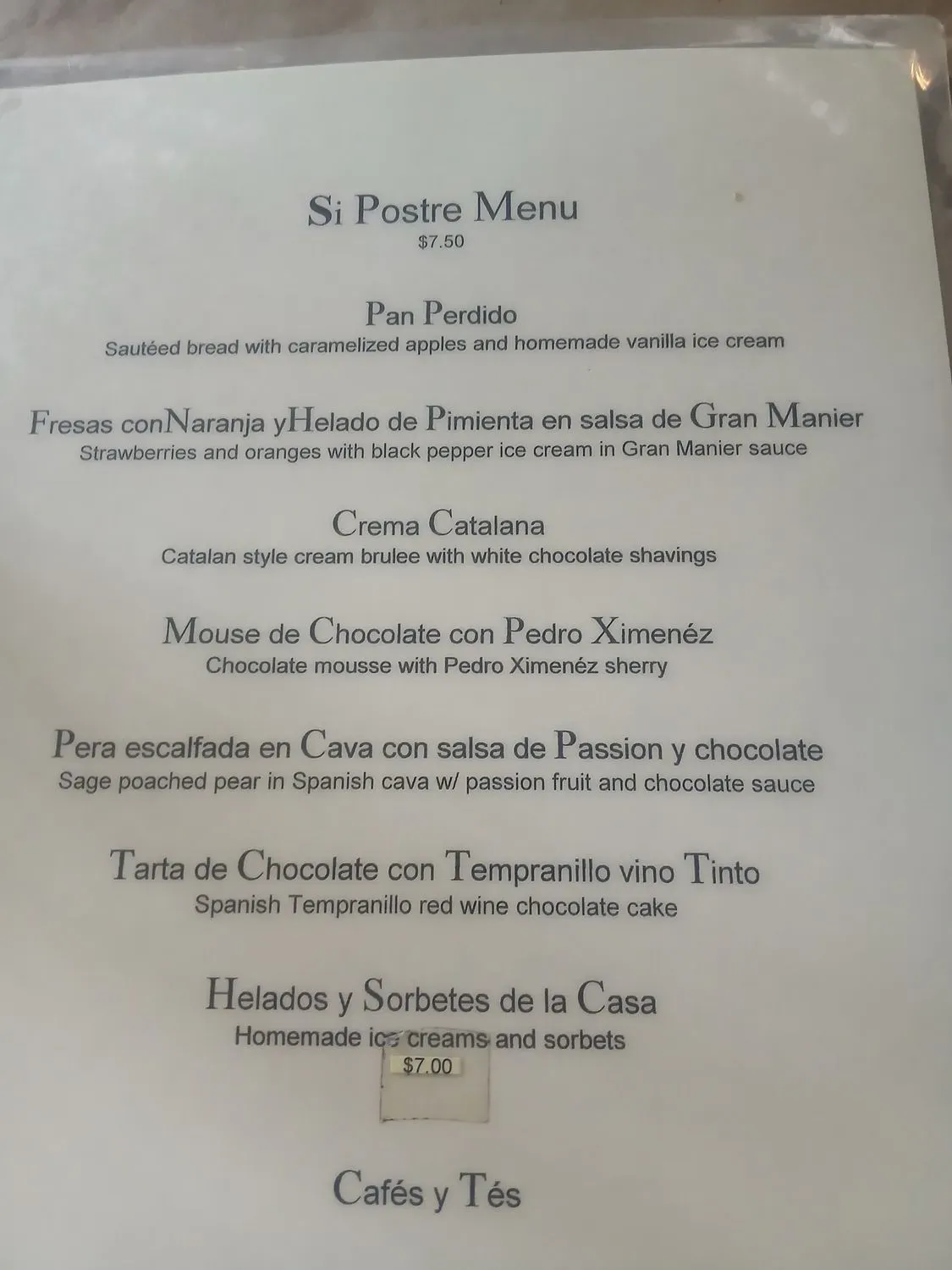 Menu 5