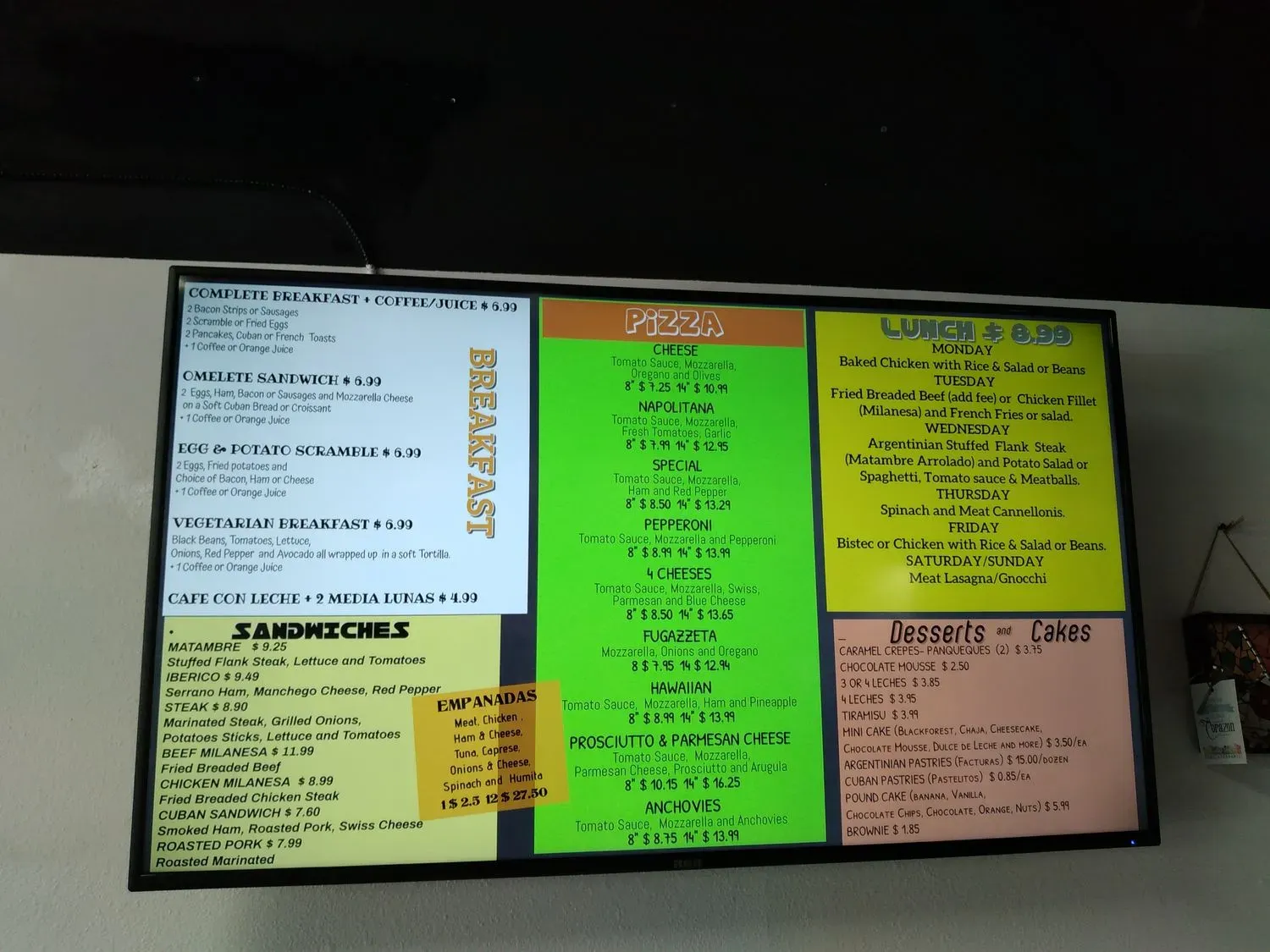 Menu 2