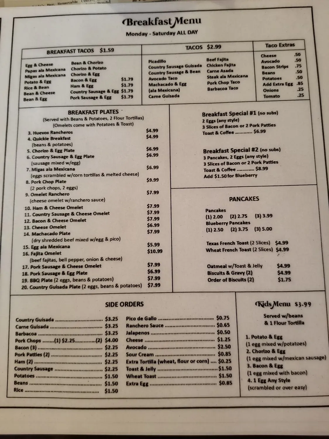 Menu 1