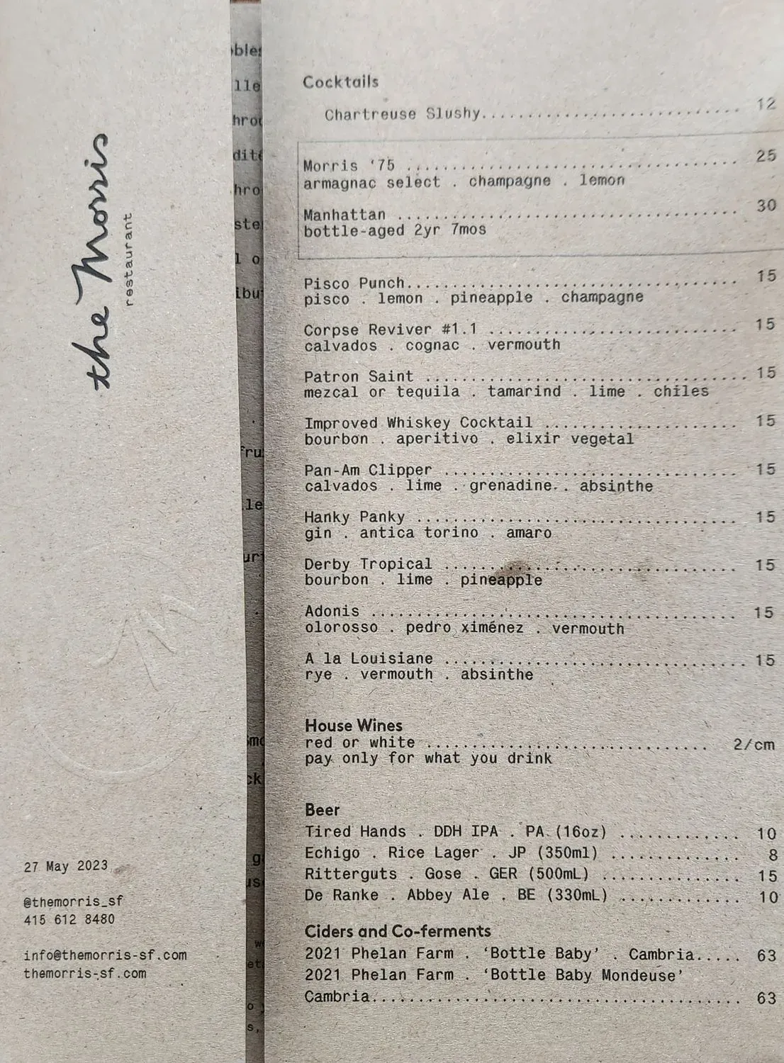 Menu 1