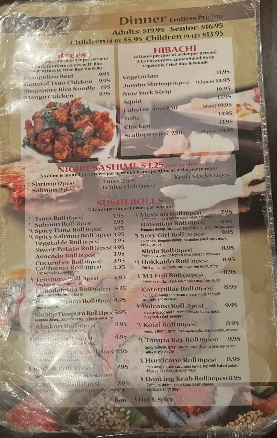 Menu 5