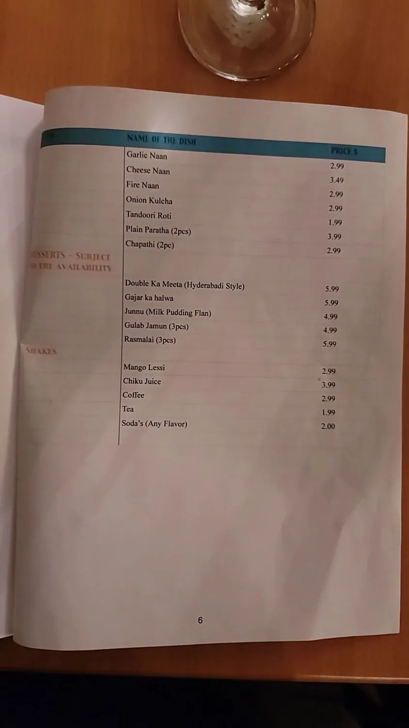 Menu 4