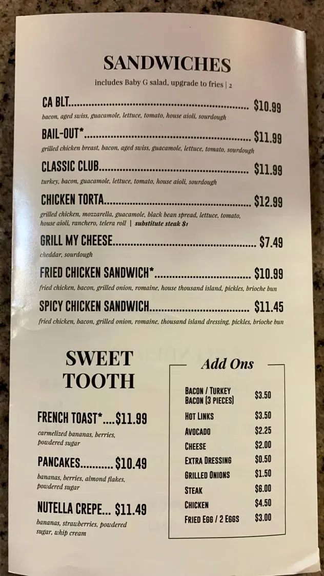 Menu 2