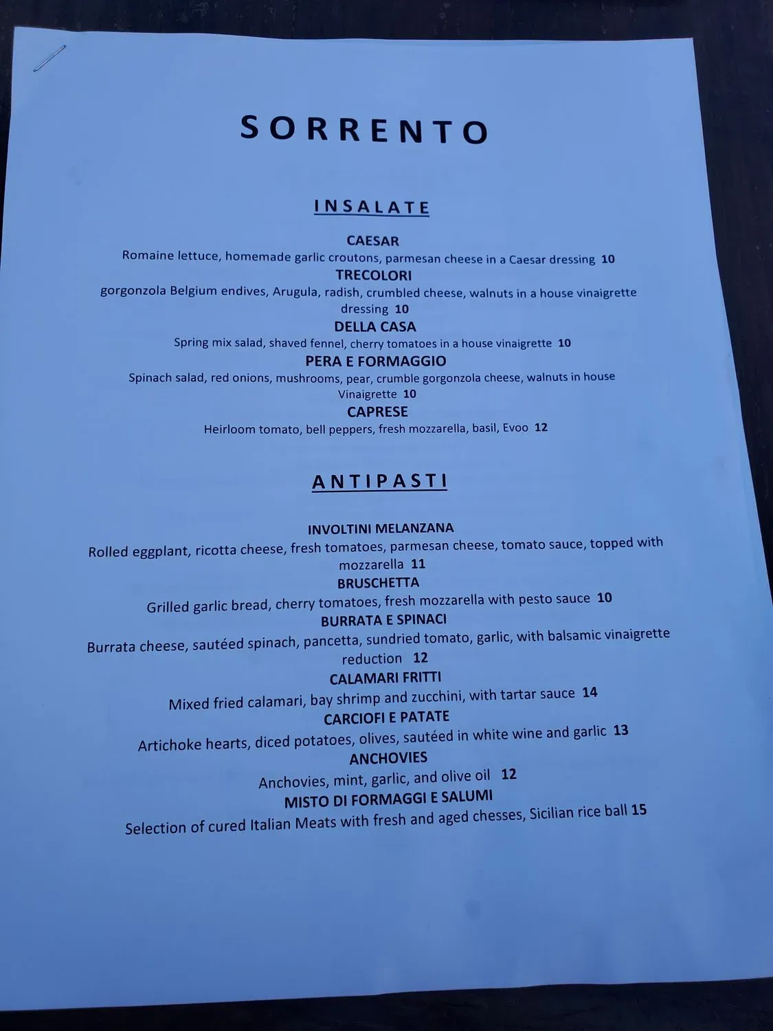 Menu 5