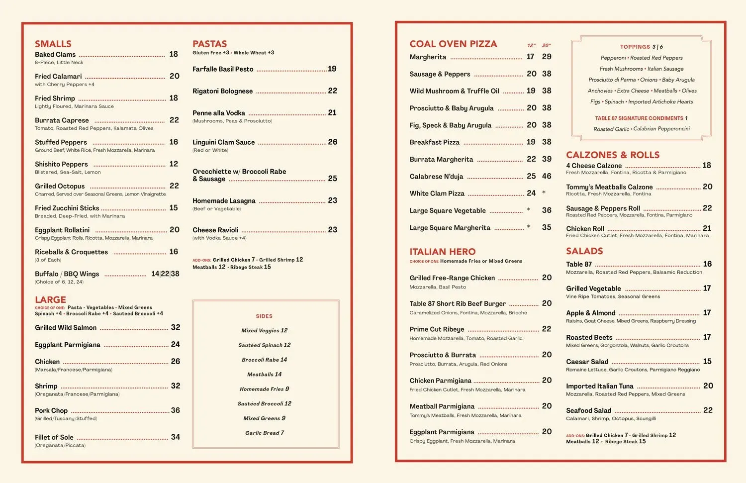 Menu 1