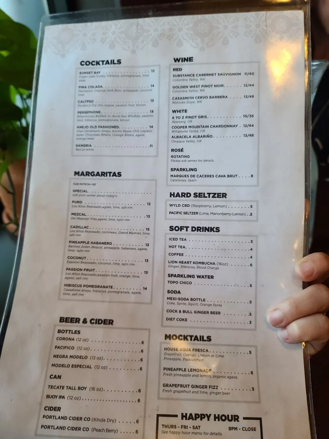 Menu 5