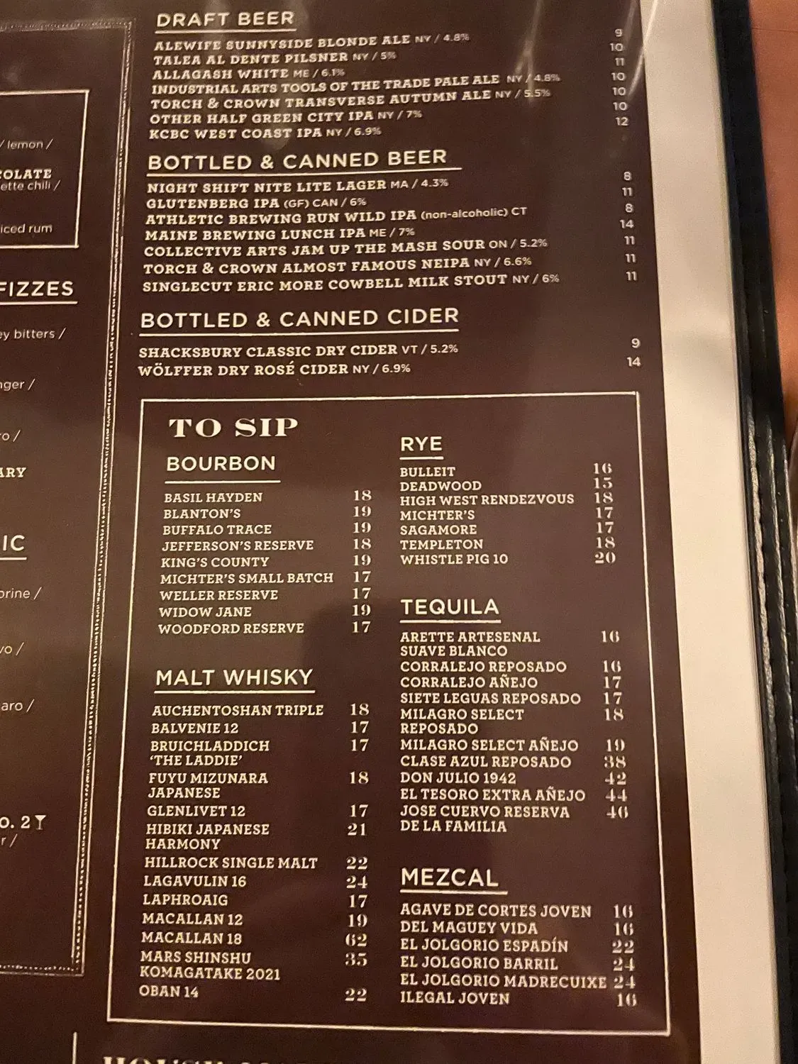 Menu 5