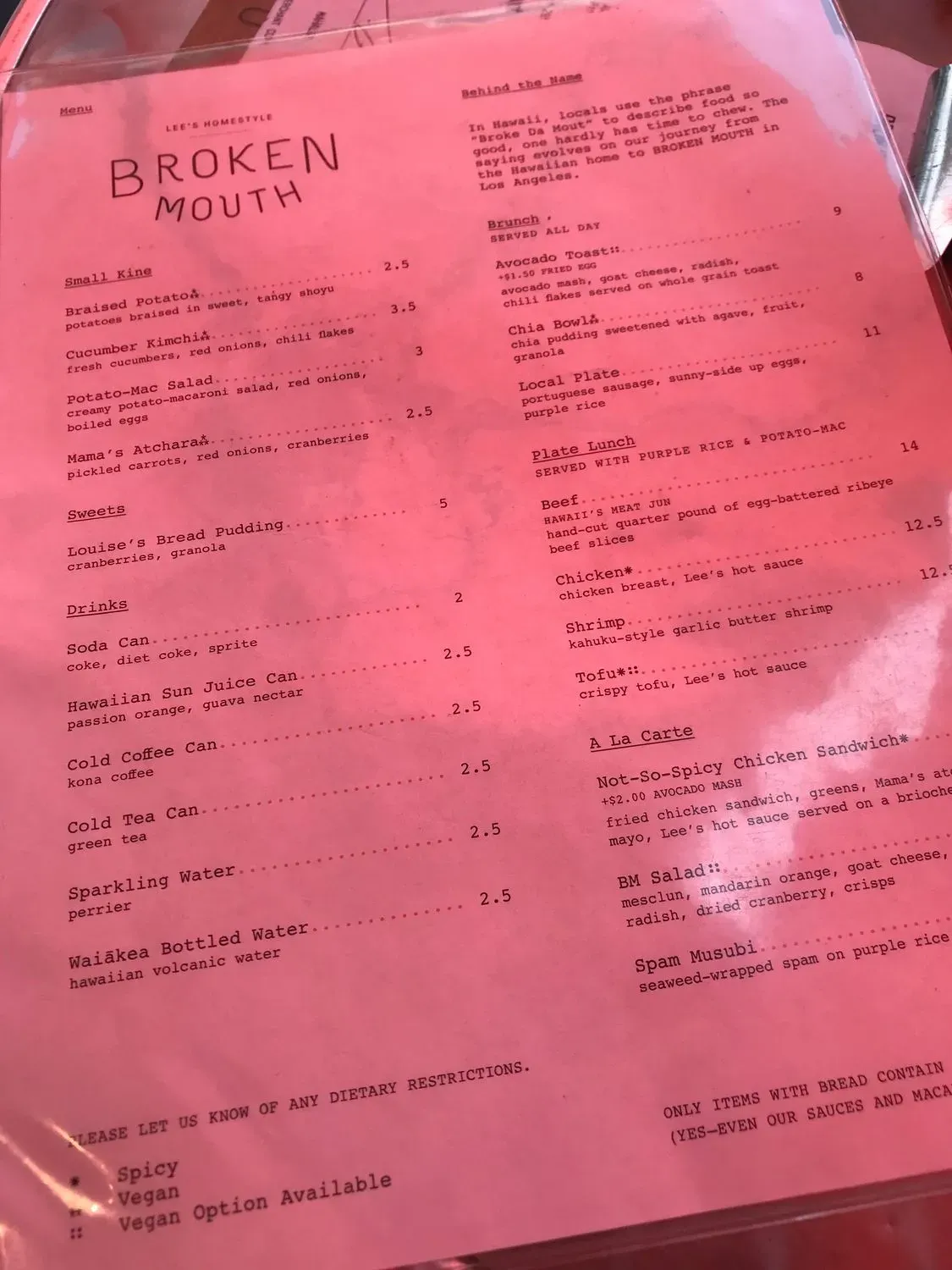 Menu 6