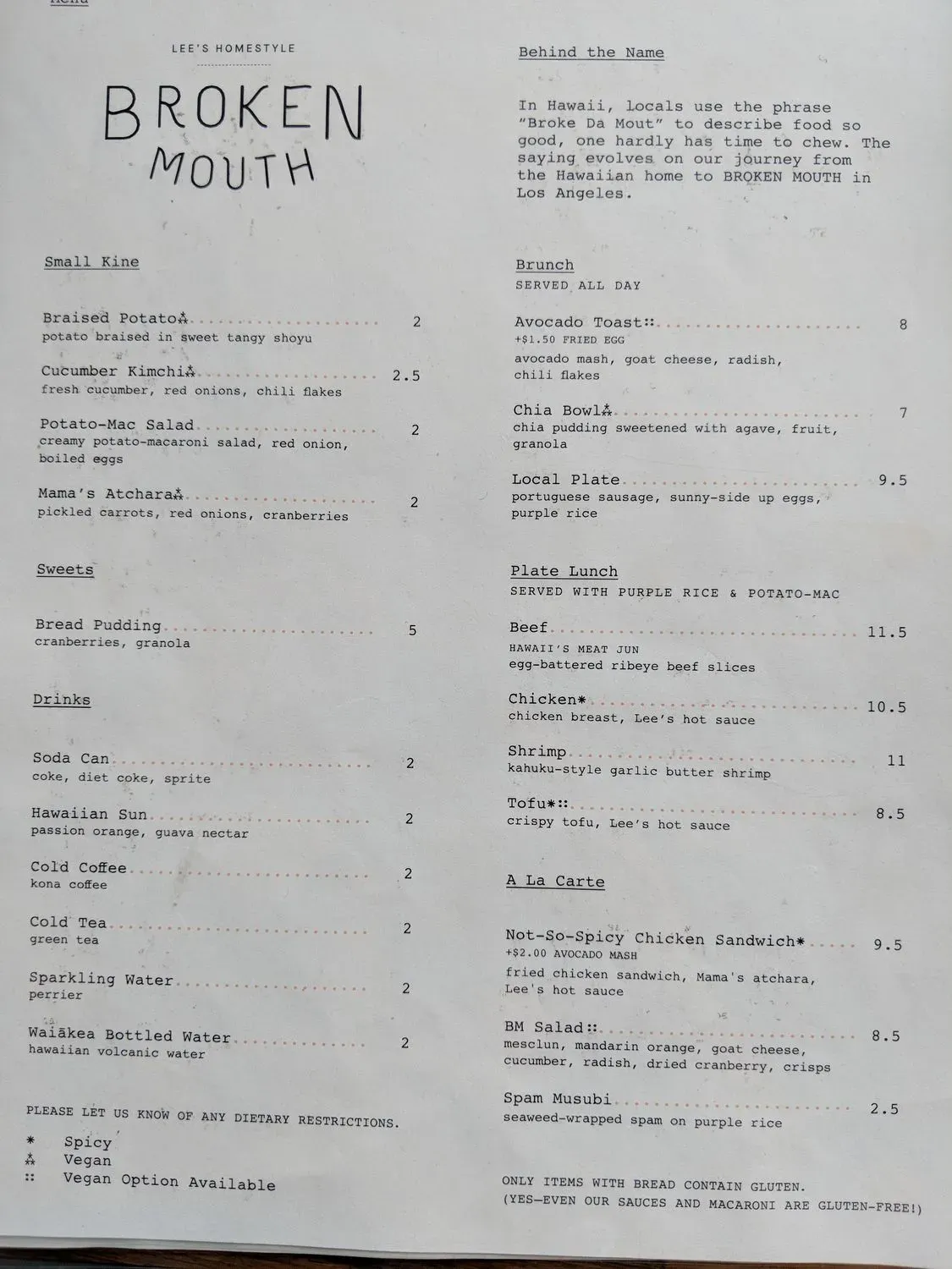 Menu 5