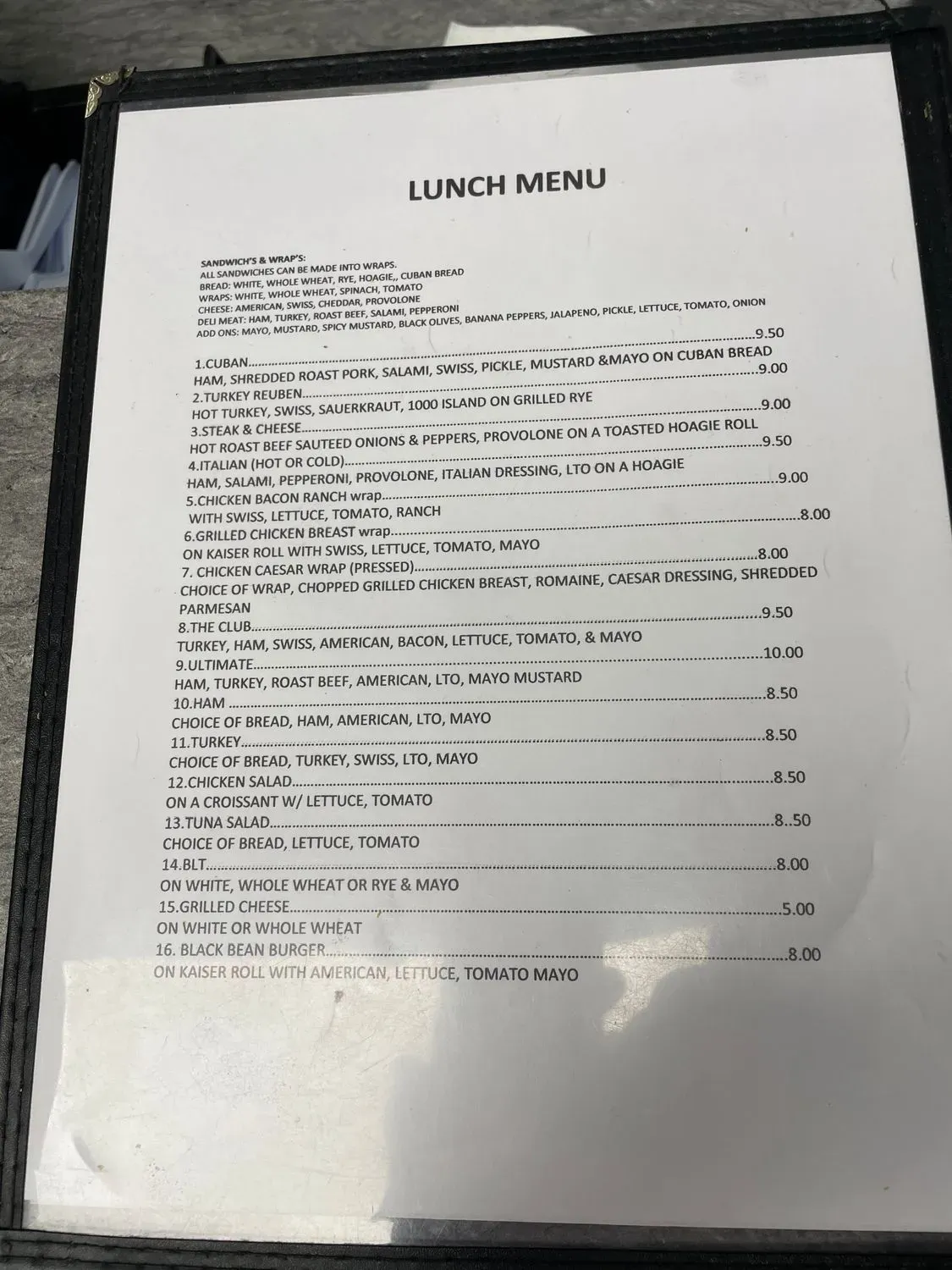 Menu 2