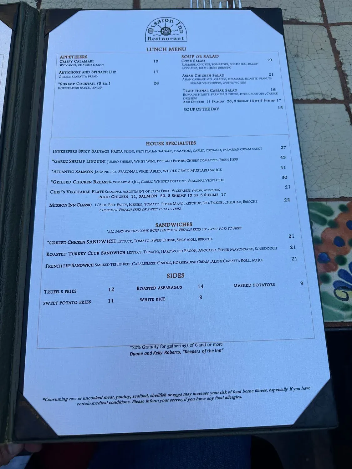 Menu 2