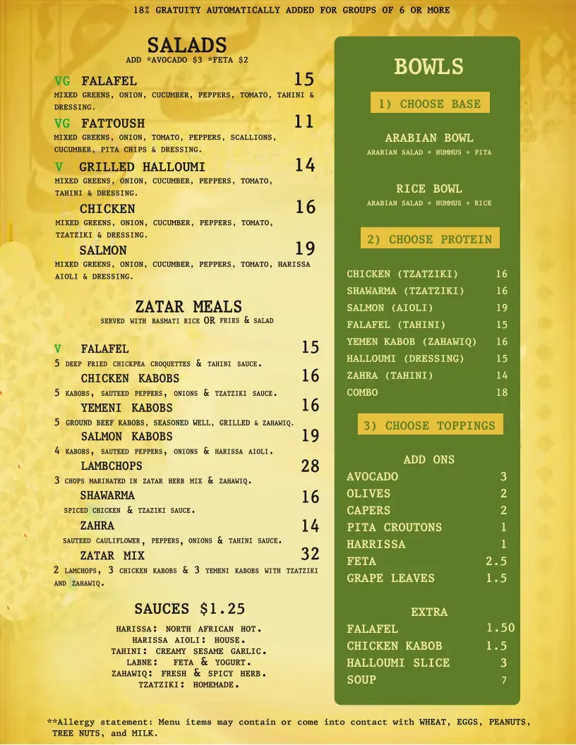 Menu 6