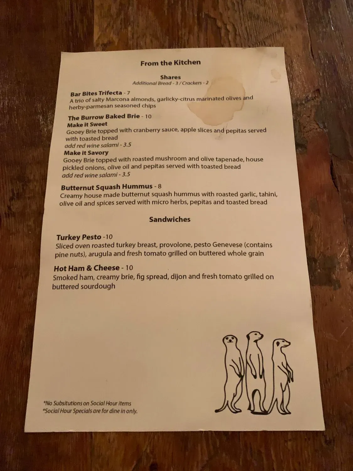 Menu 5