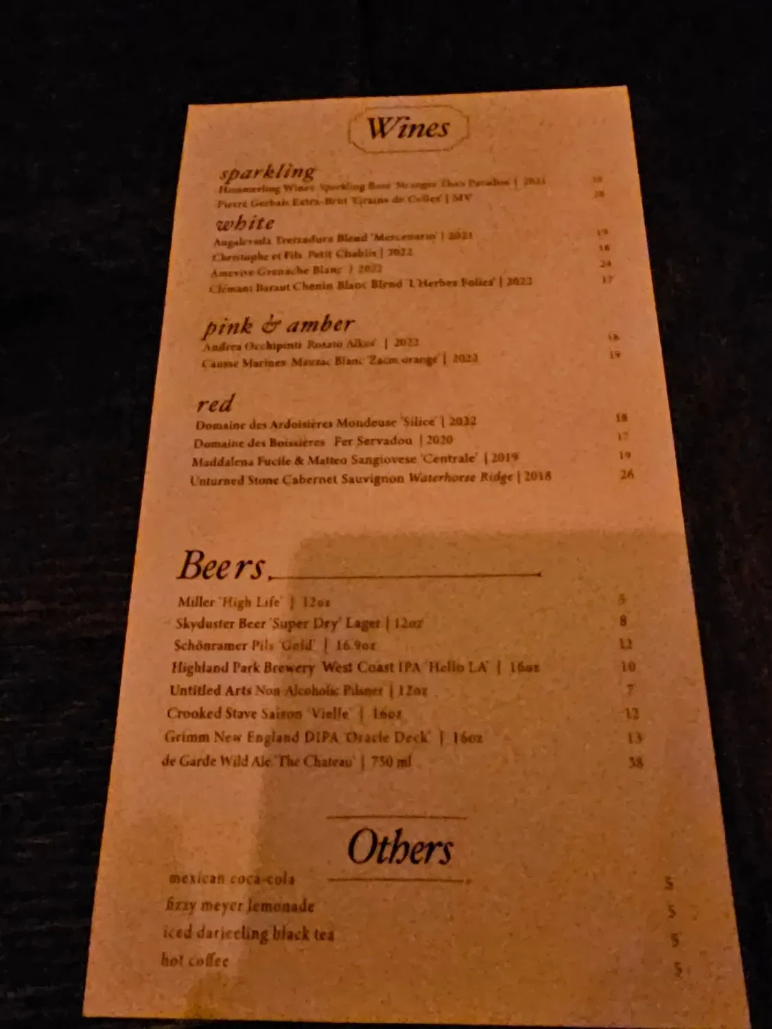 Menu 1