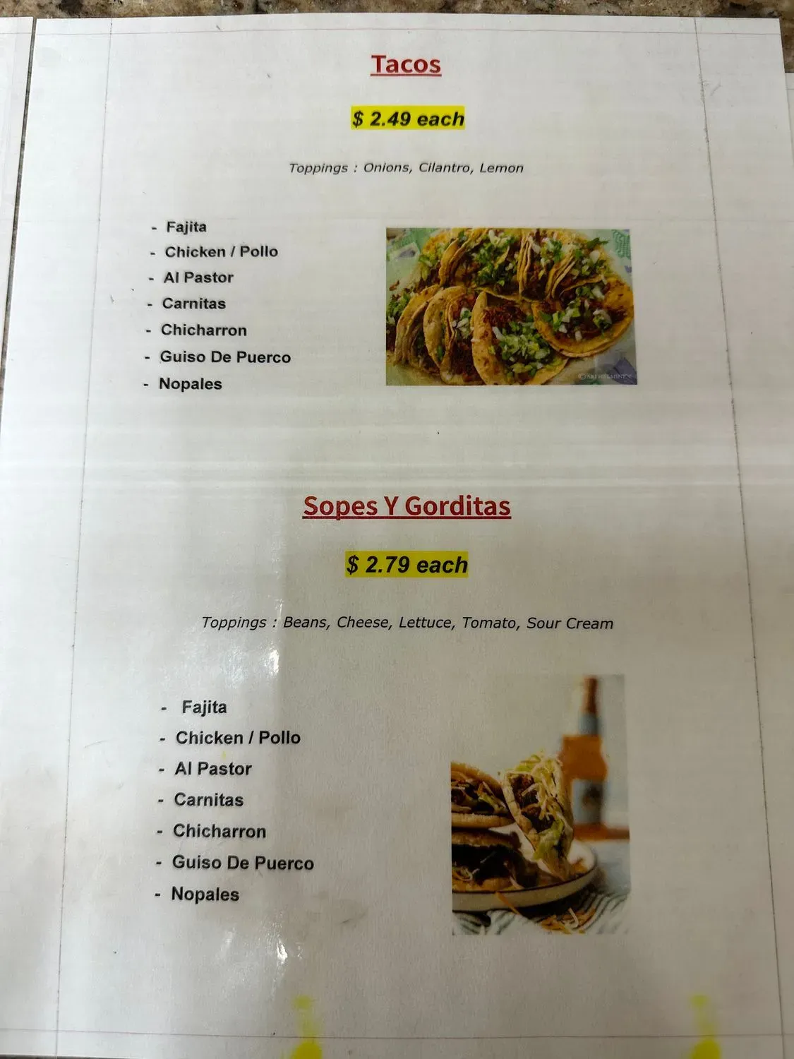 Menu 3