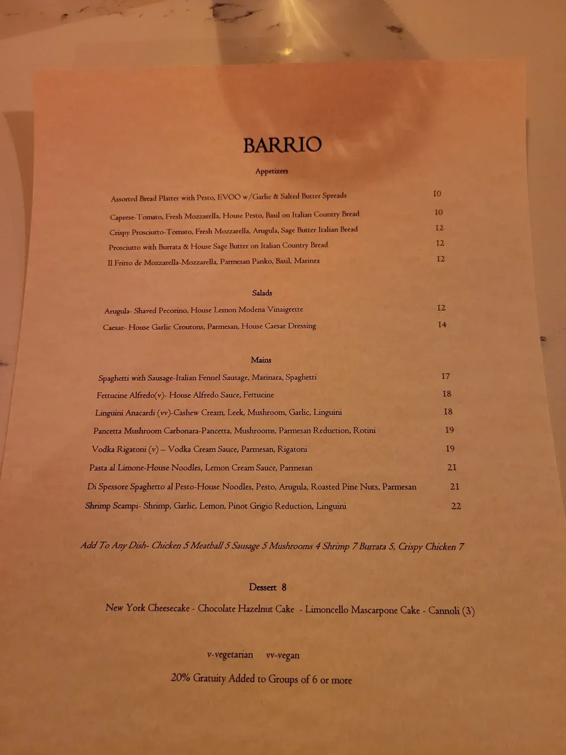 Menu 4