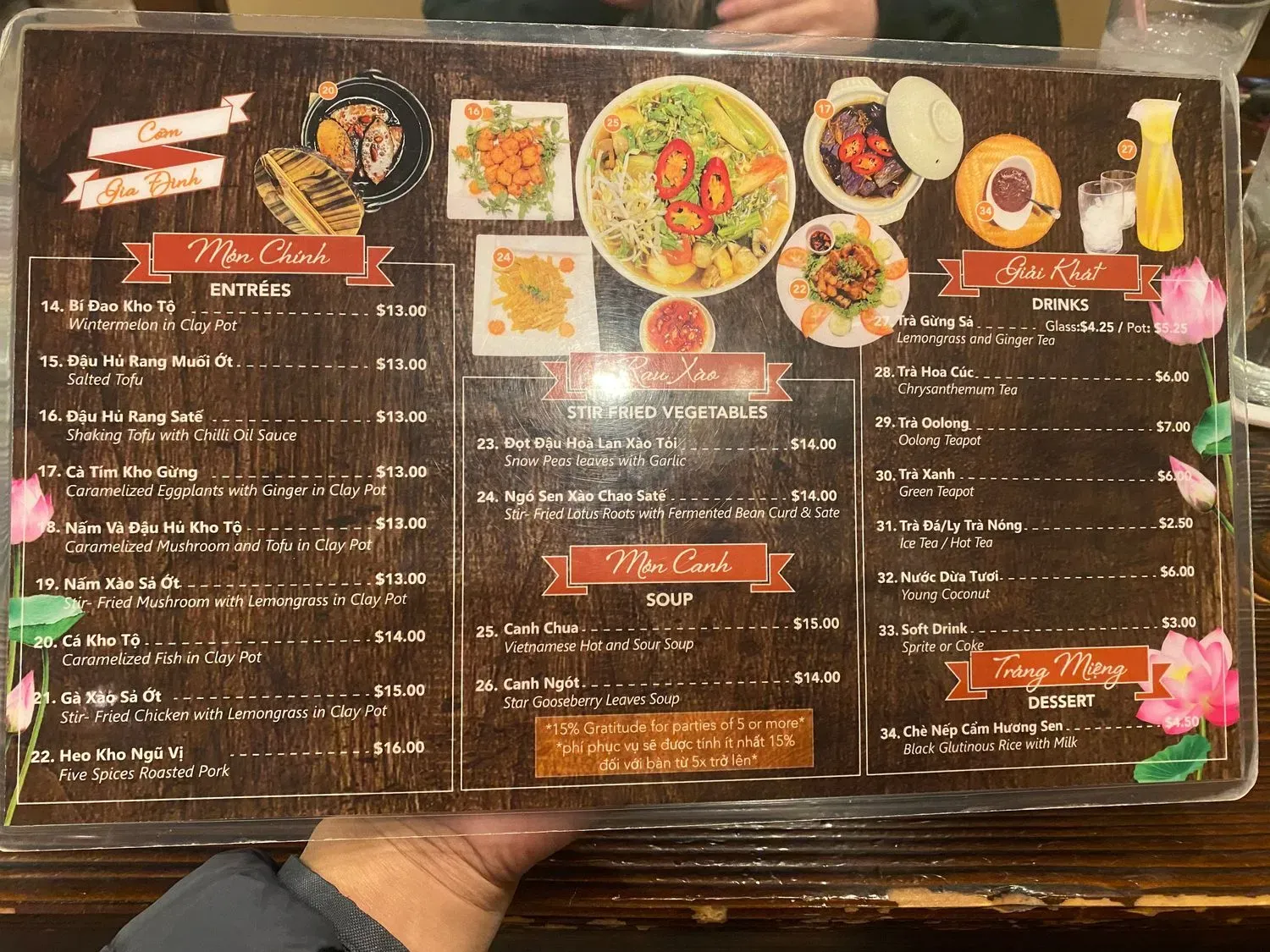 Menu 5