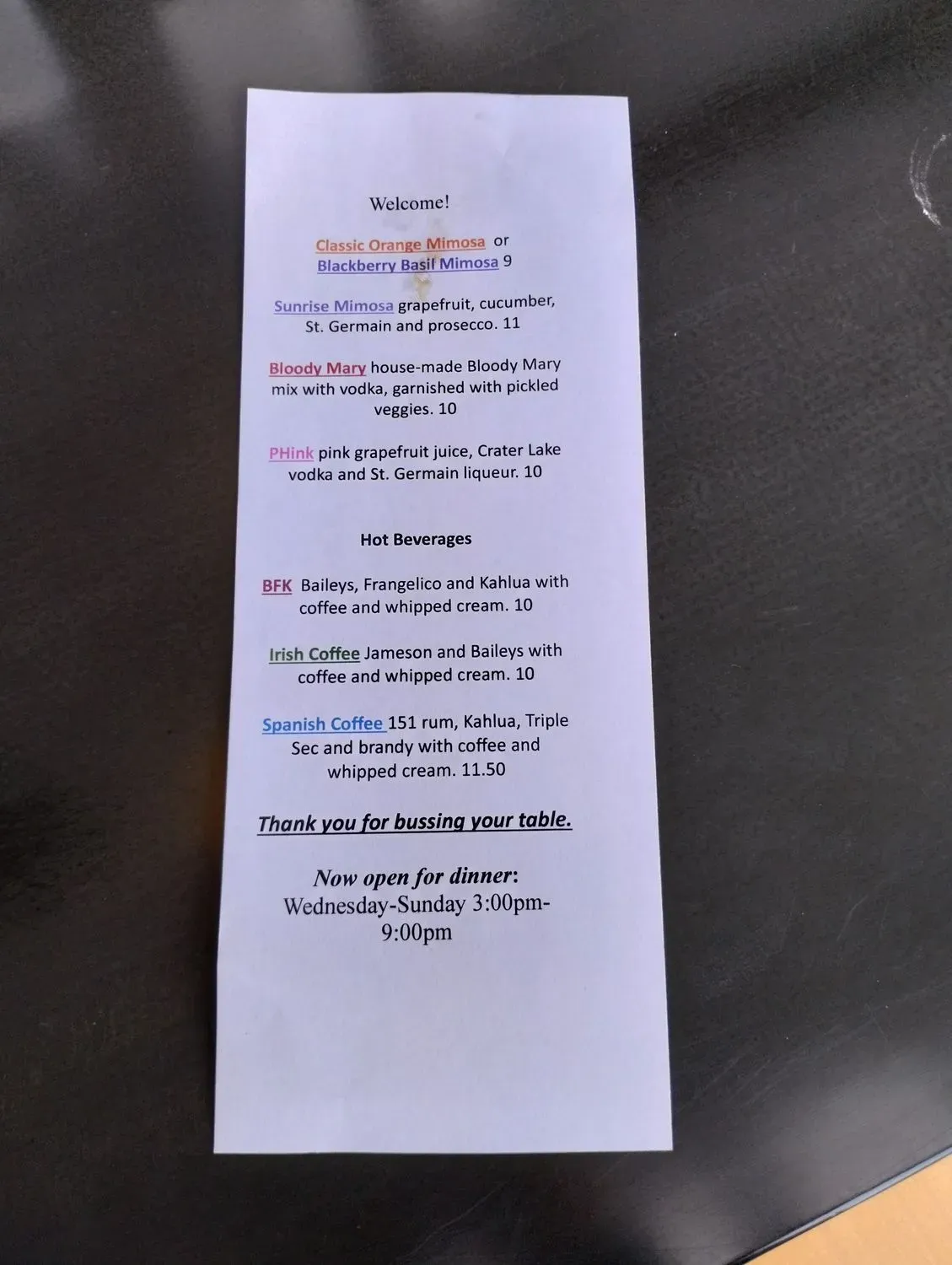 Menu 4