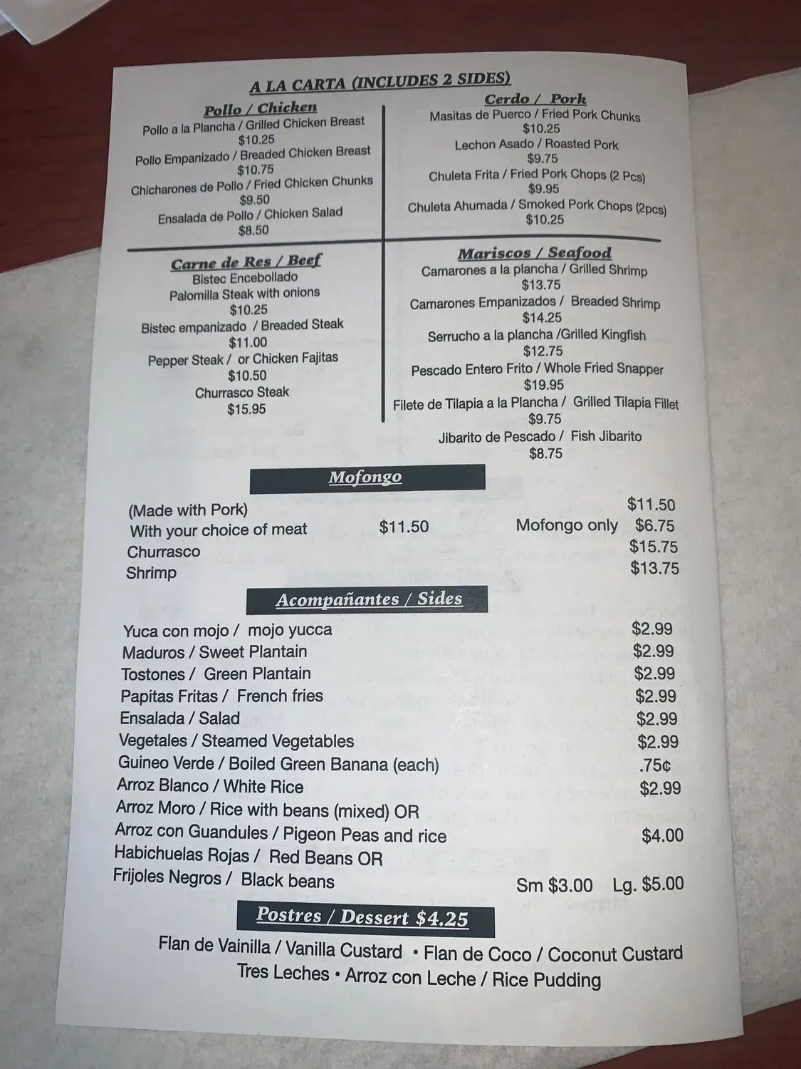 Menu 4