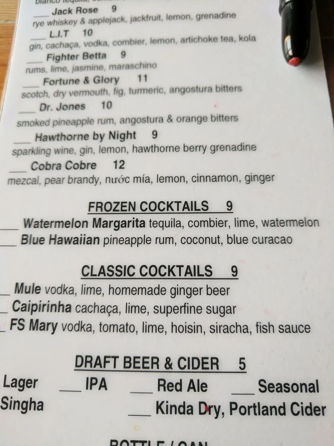 Menu 6