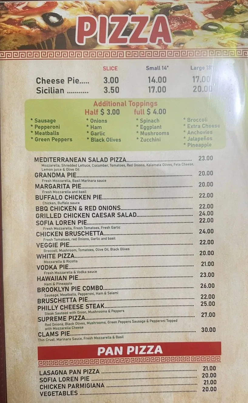 Menu 5