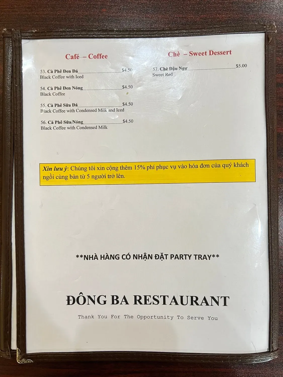 Menu 6