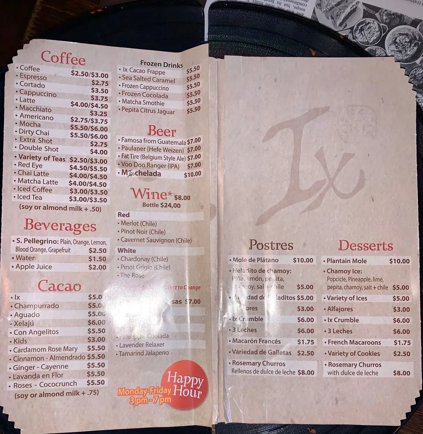 Menu 5