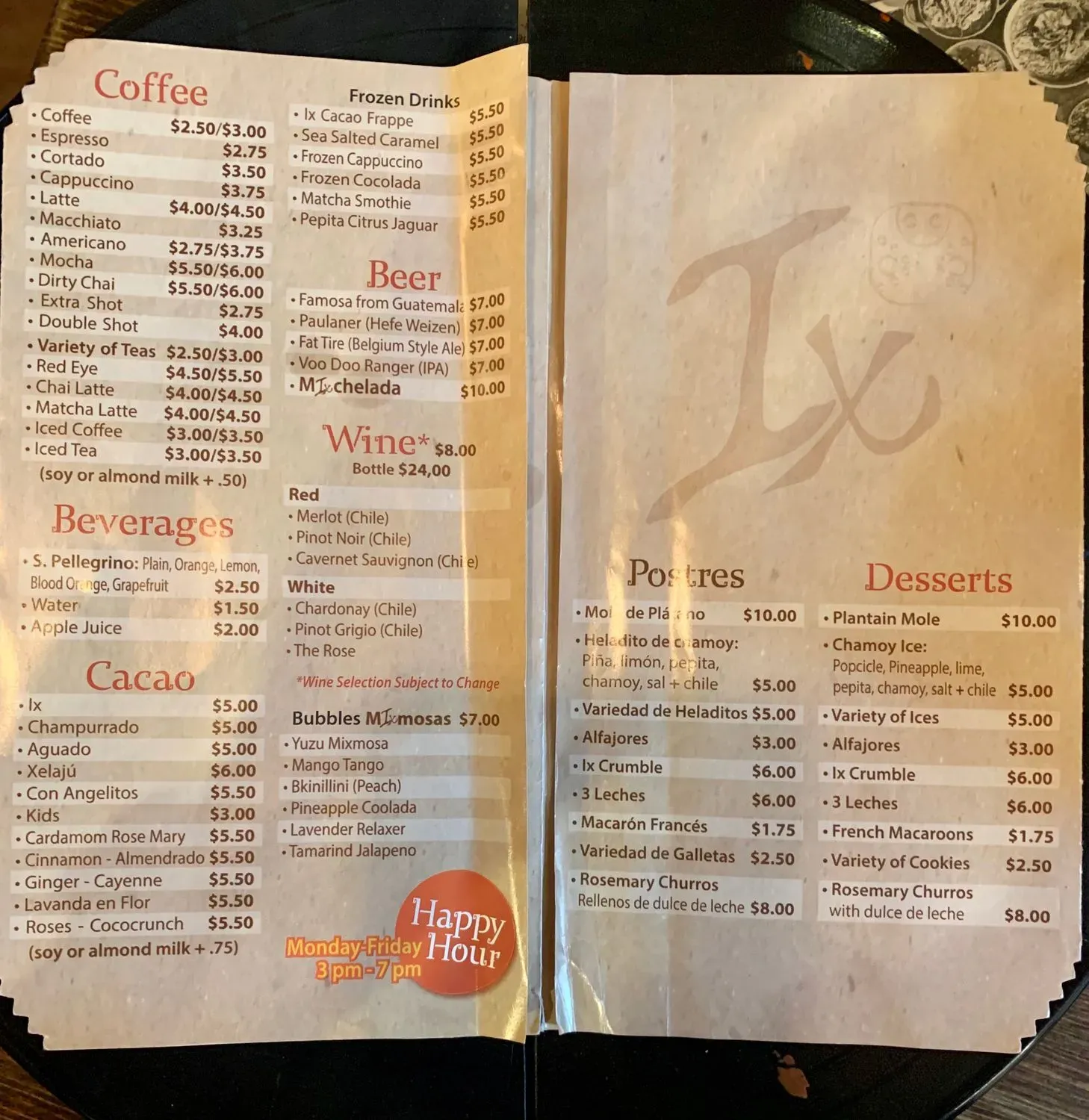 Menu 3