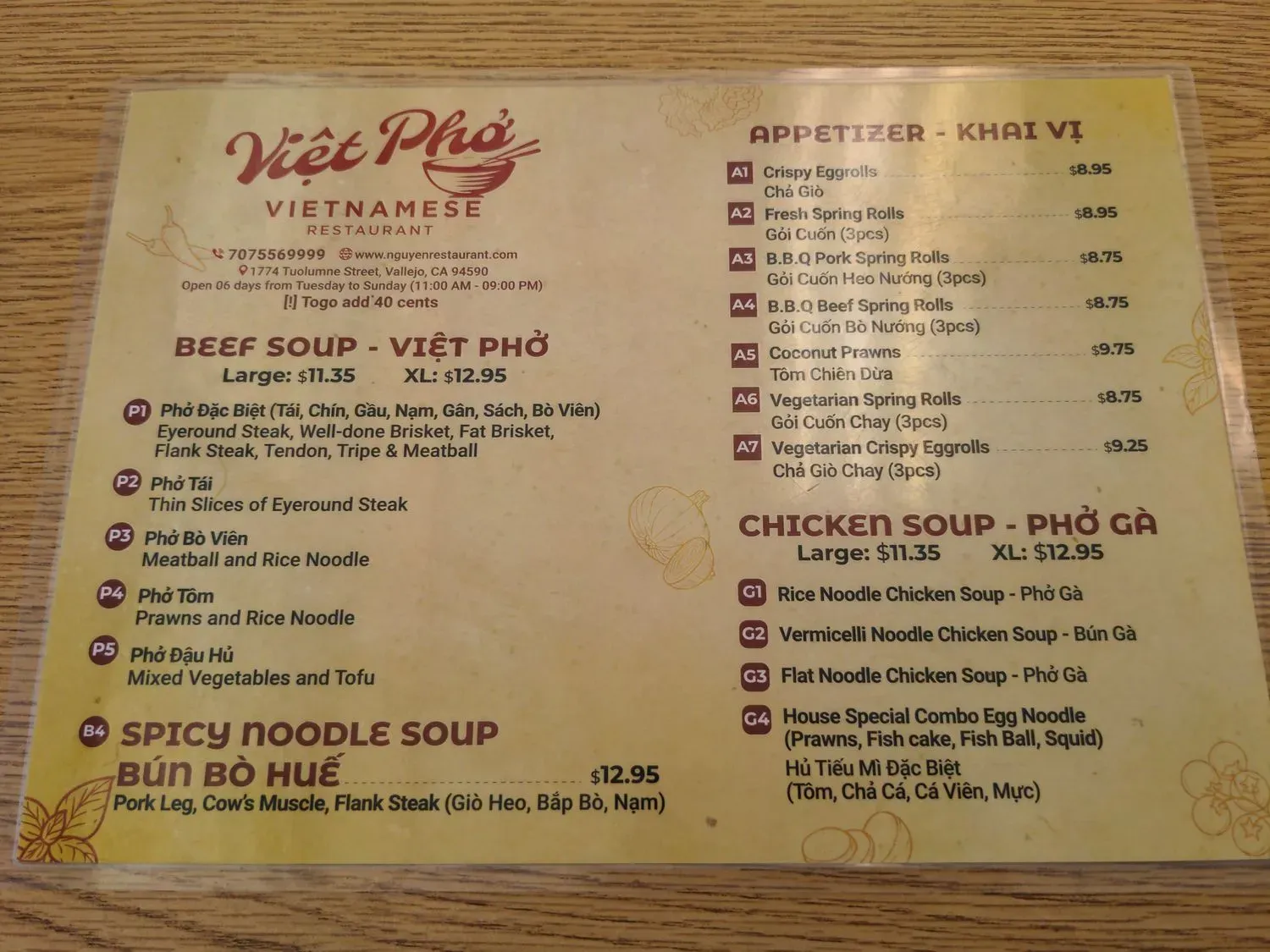 Menu 6