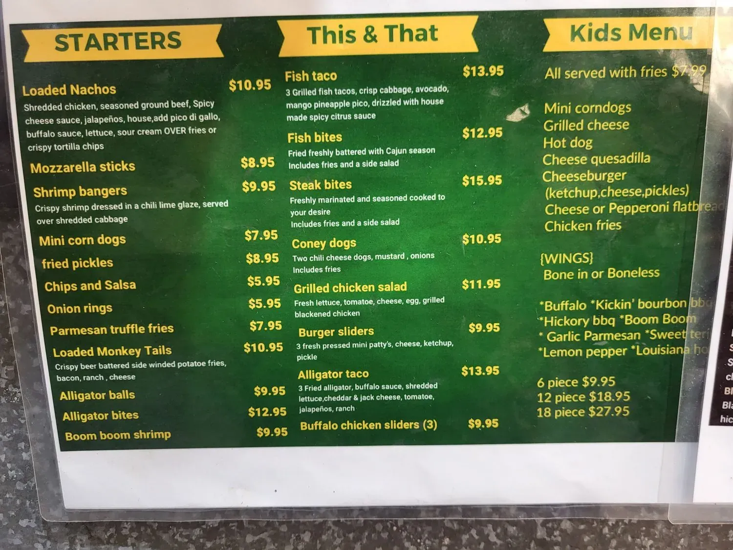 Menu 2