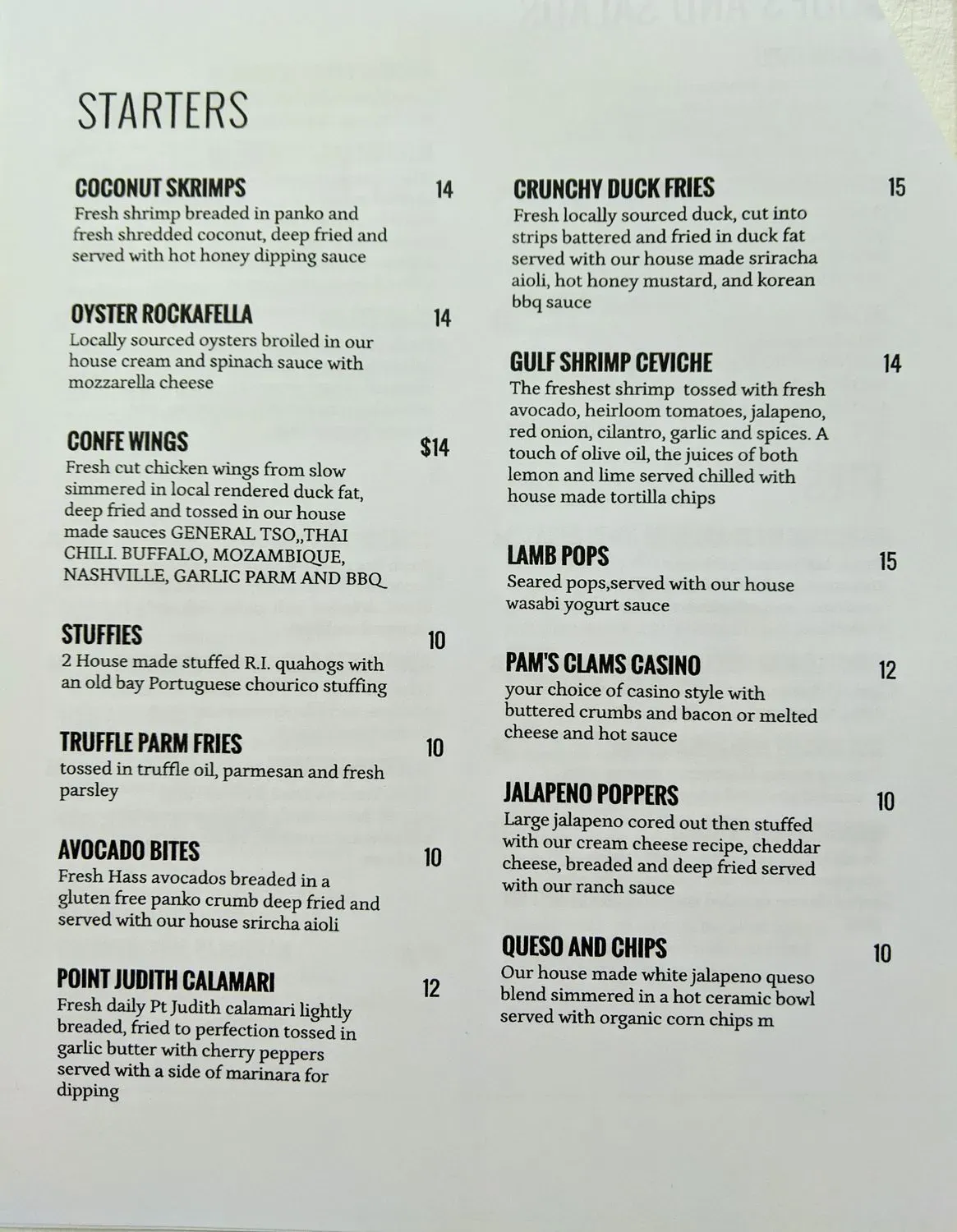 Menu 2