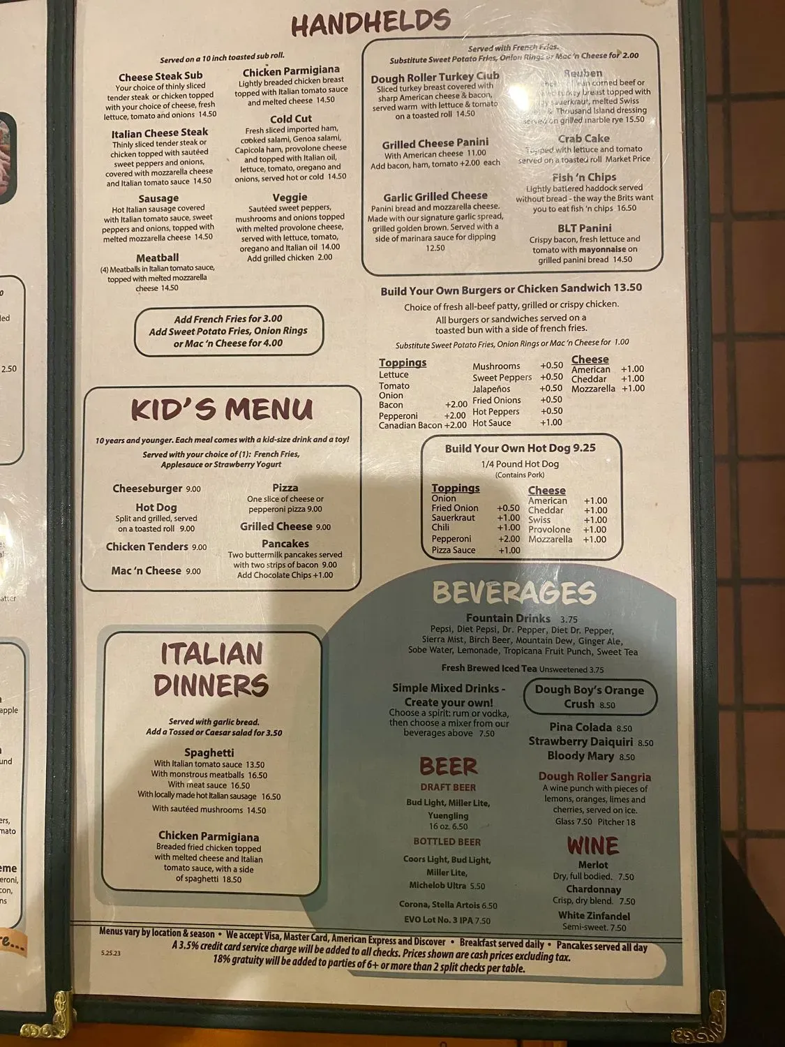 Menu 5