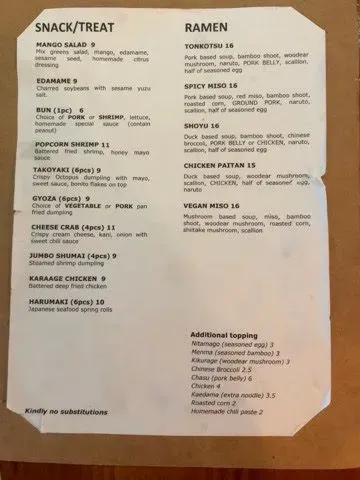 Menu 5