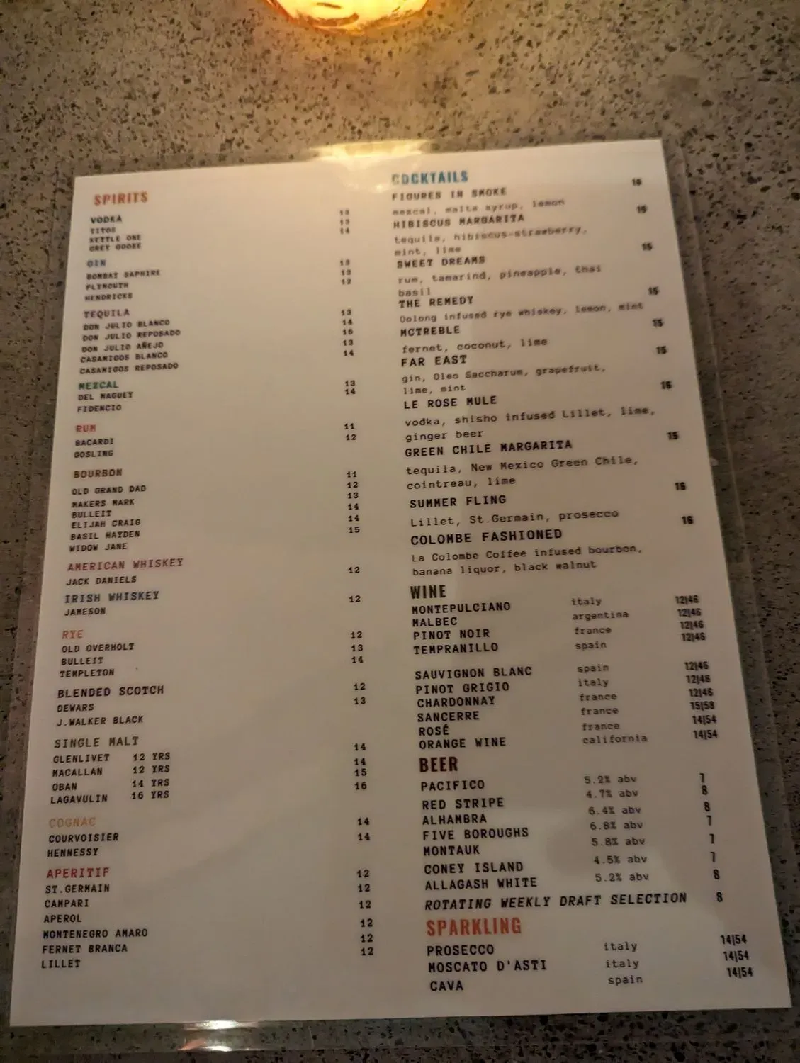 Menu 5