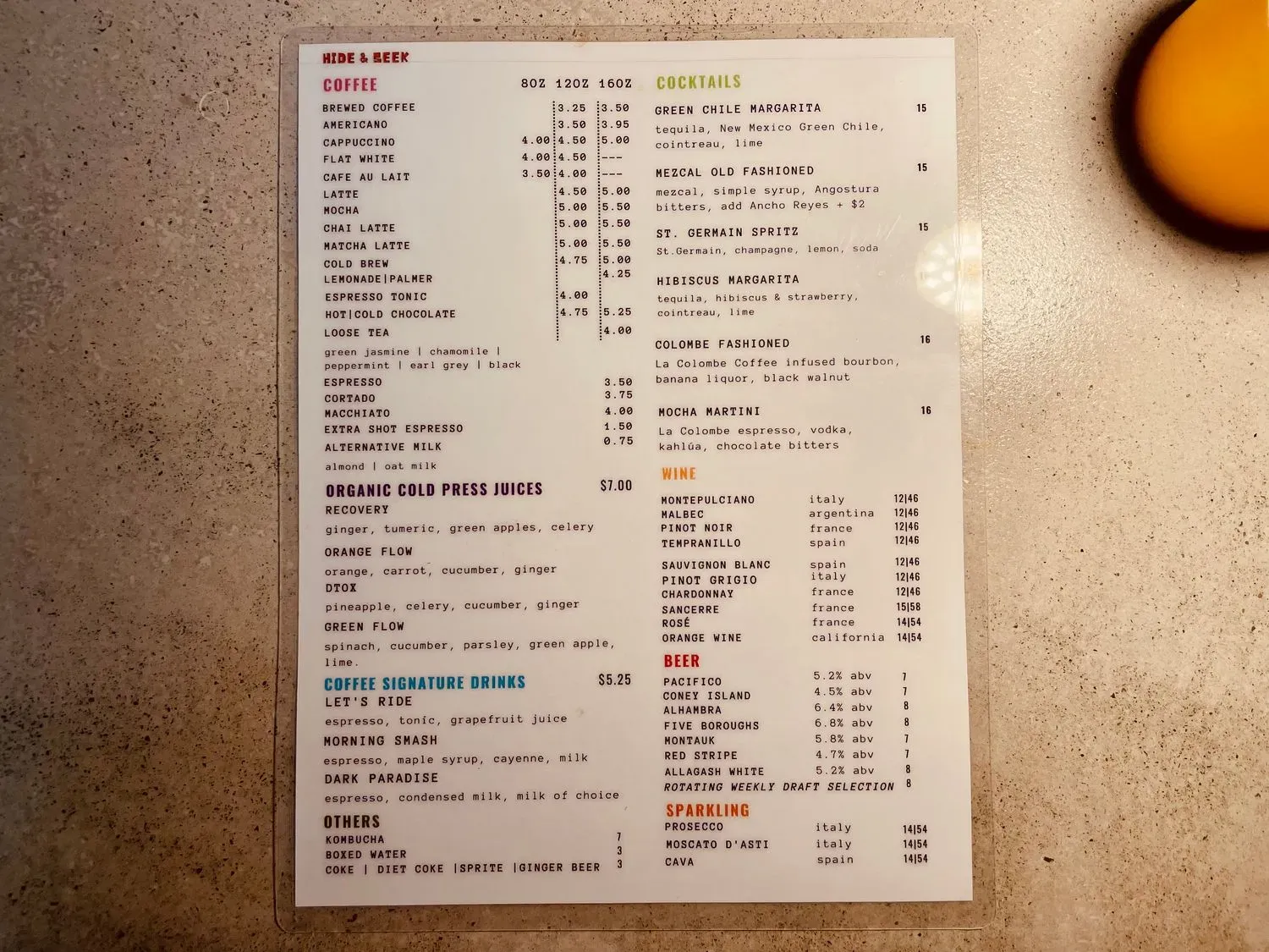 Menu 2