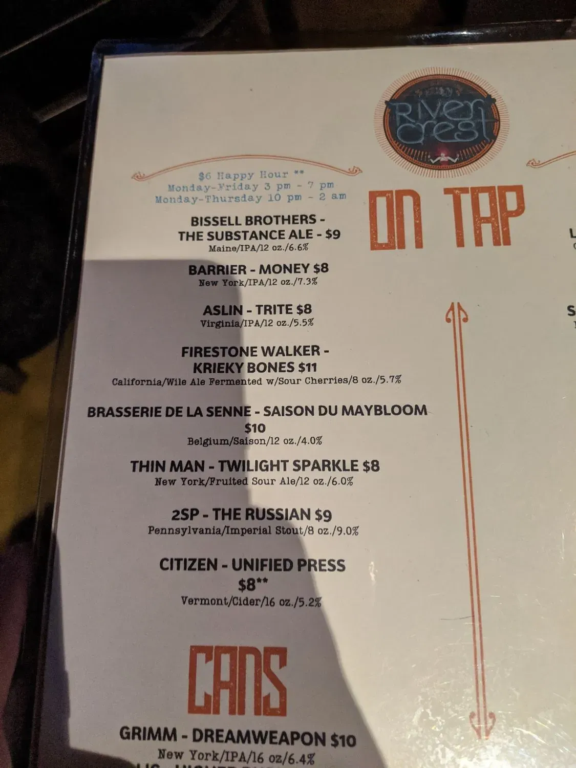 Menu 6