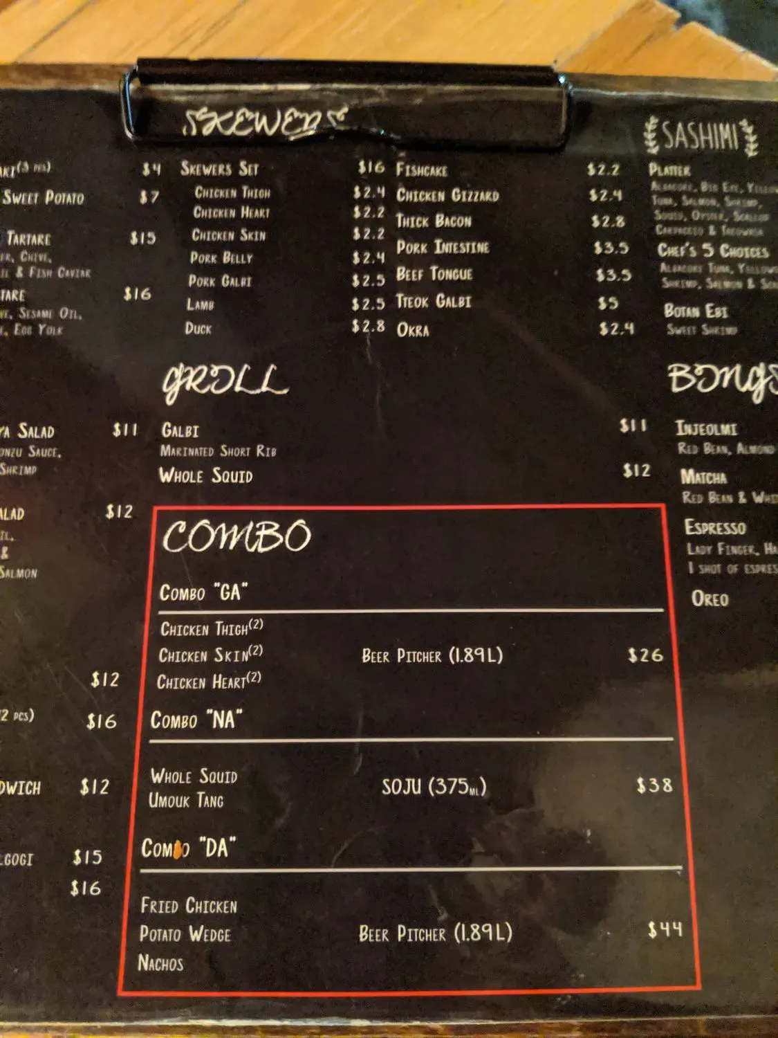 Menu 3