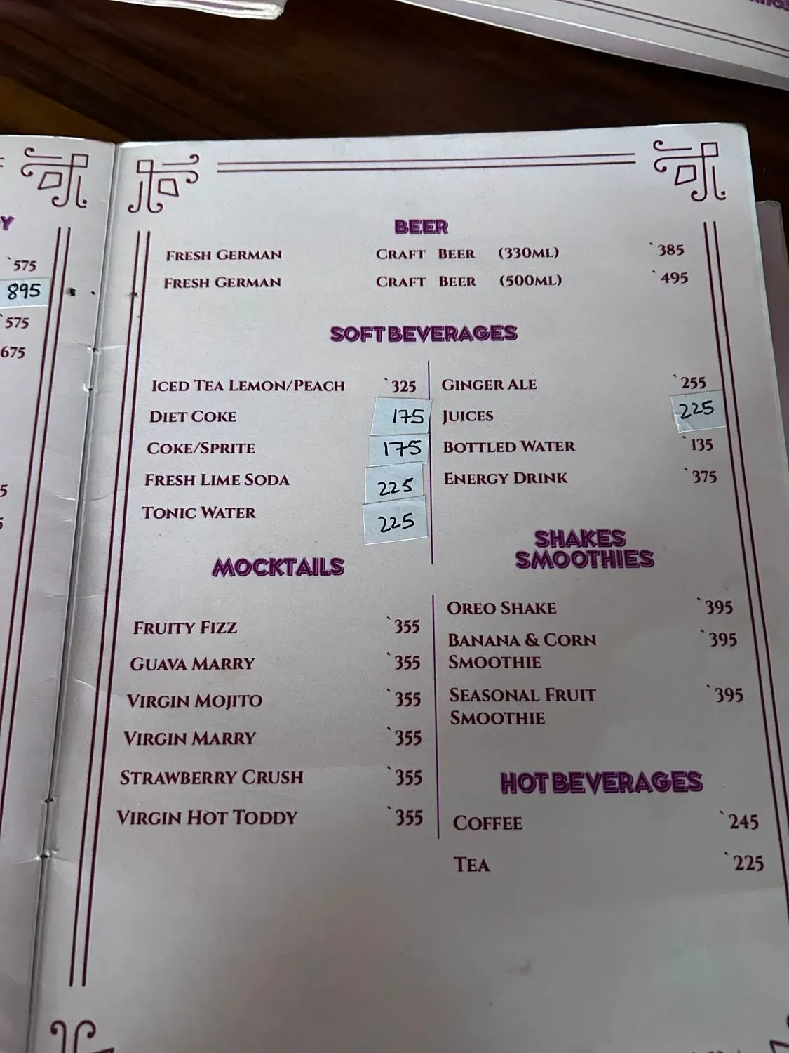 Menu 5