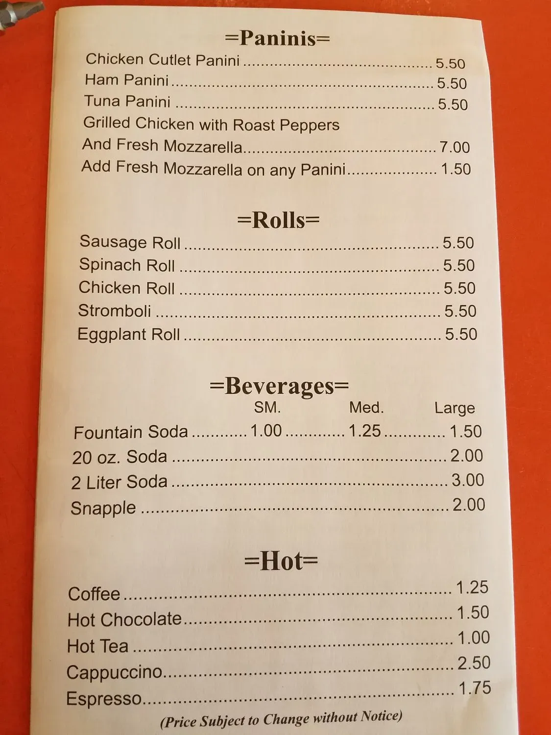 Menu 6