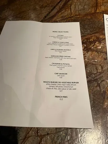 Menu 1