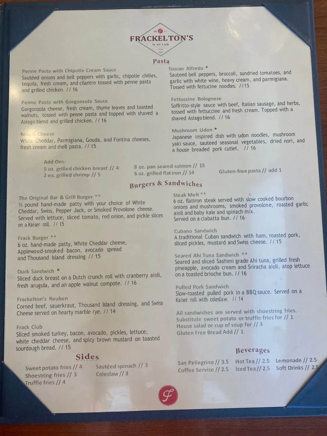 Menu 2