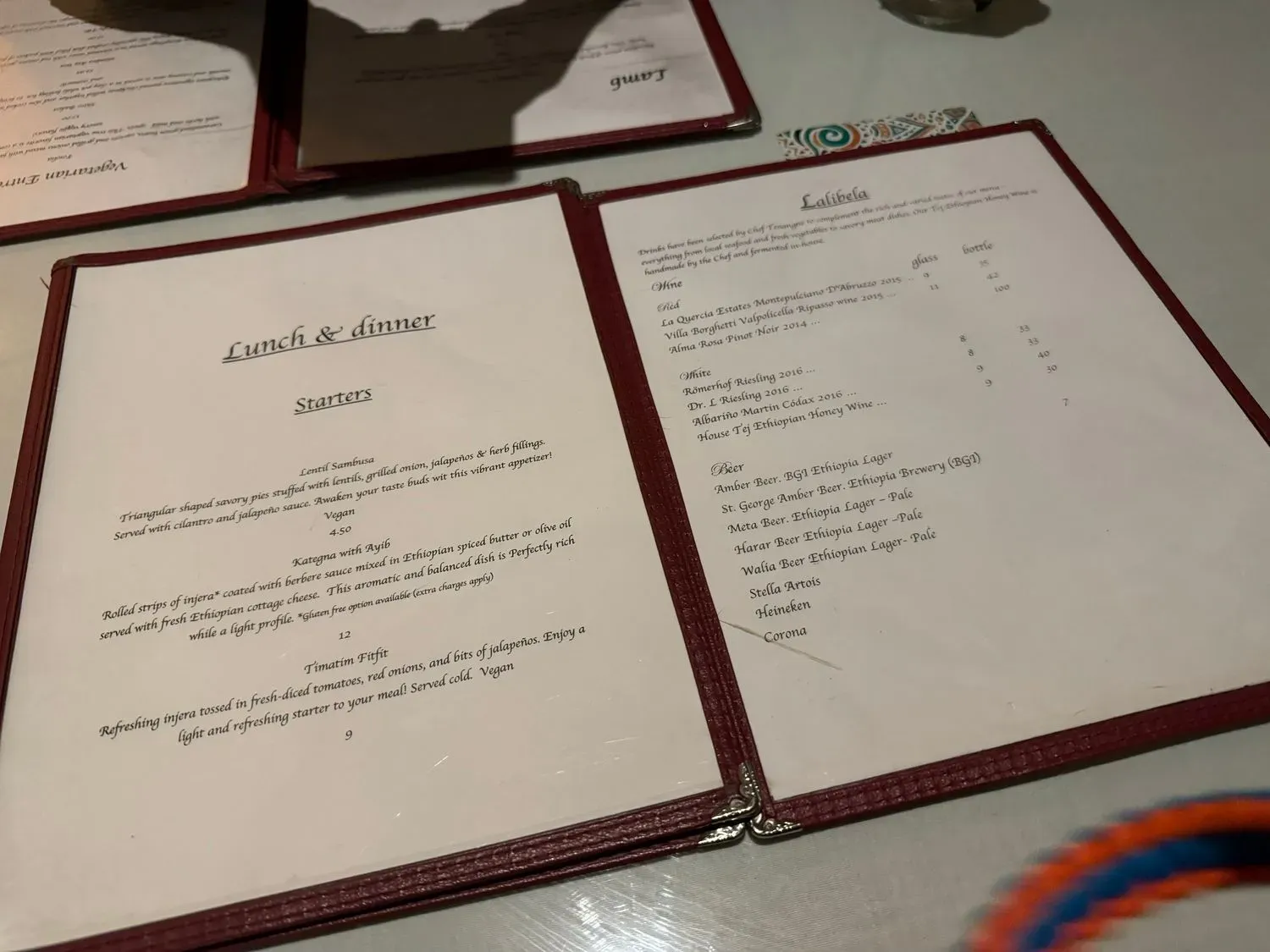 Menu 6